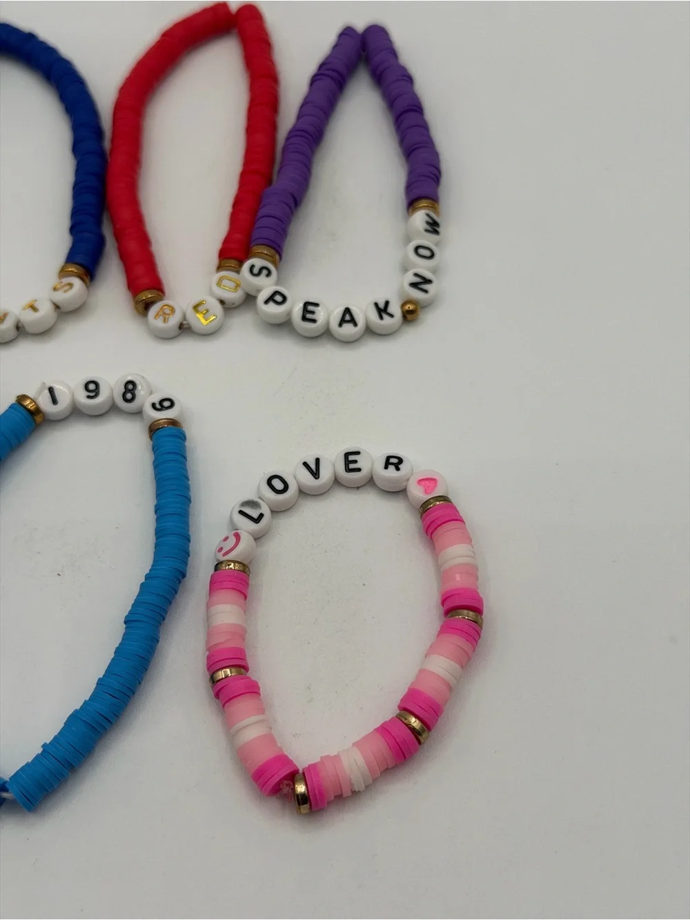 Lot of 9 Hand Made Taylor Swift Eras Tour Friendship Bracelets